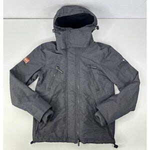 Superdry Hooded Arctic Wind Attack Jacket Mens Size M Dark Charcoal NEW
